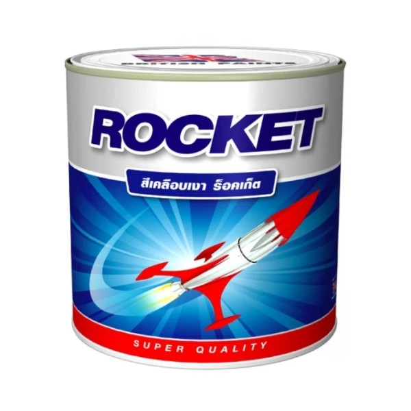 สีเคลือบเงา RE800 สีดำ 1กล. PAMMASTIC ROCKET