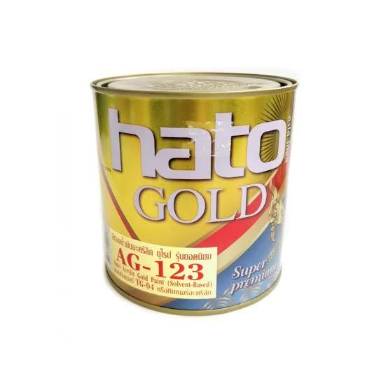 HATO สีทองอะครีลิค สูตรนํ้ามัน #AG123 (1กล)