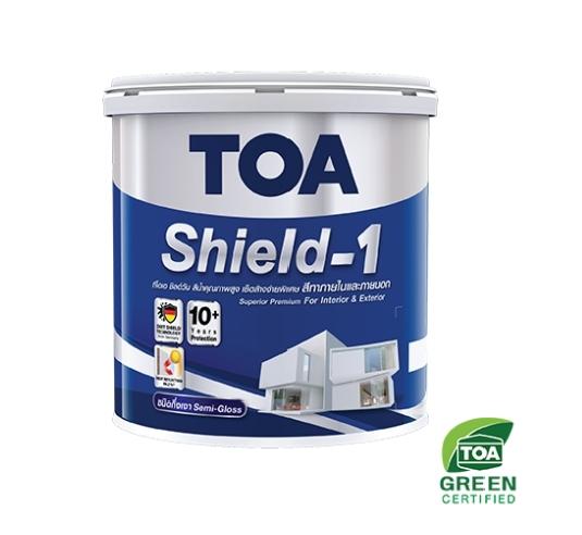 TOA สีน้ำภายนอก กึ่งเงา เบสB SHIELD 1 NANO (2.5กล) - ภาพที่ 3