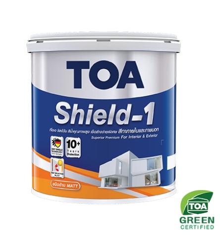 TOA สีน้ำภายนอก ชนิดด้าน เบสD SHIELD 1 NANO (2.5กล) - ภาพที่ 3