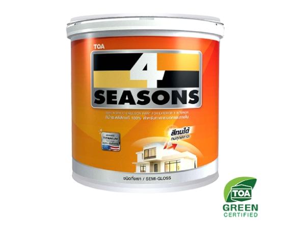 TOA สีน้ำภายนอกกึ่งเงา เบสC 4 SEASONS (1กล) - ภาพที่ 3