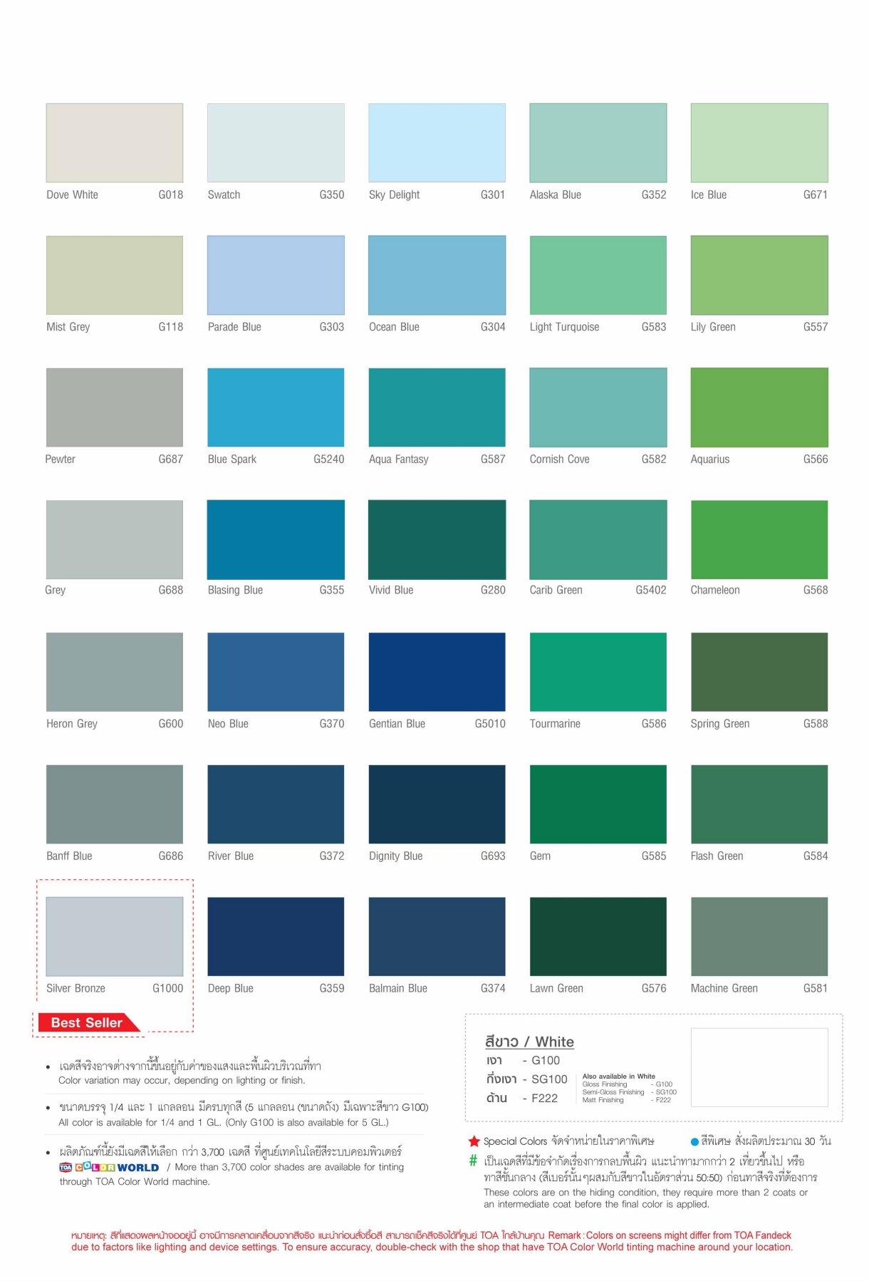 TOA สีน้ำมันเคลือบเงา เบสC GRIPTON (1กล) - ภาพที่ 8