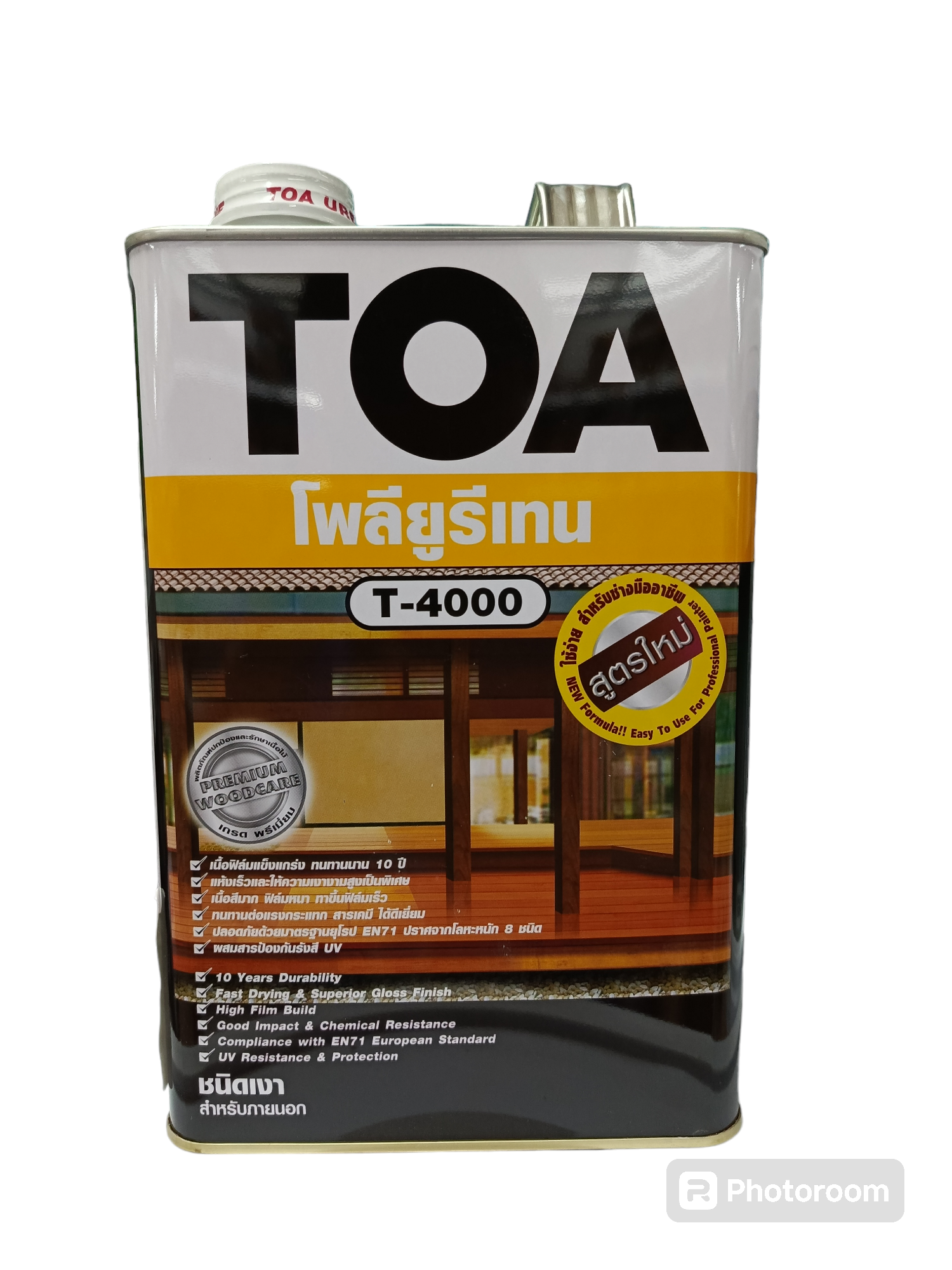 TOA โพลียูรีเทรน ภายนอก #T- 4000 (1กล) แบรนด์ TOA Paint - ฮาร์ดแวร์ ราคา 1,290 บาท