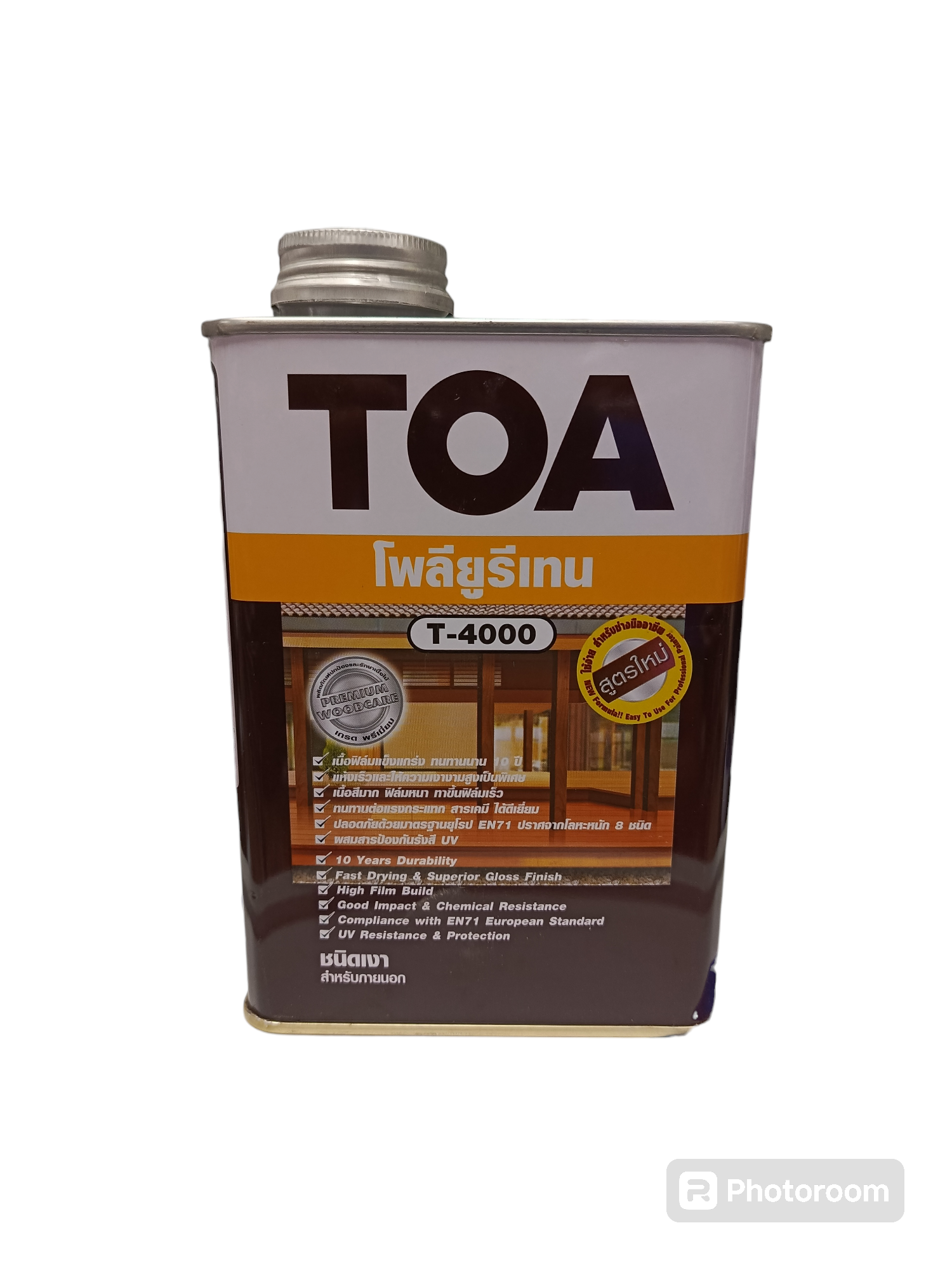 TOA ยูรีเทรน ภายนอก #T-4000 (1/4กล) แบรนด์ TOA Paint - ฮาร์ดแวร์ ราคา 420 บาท