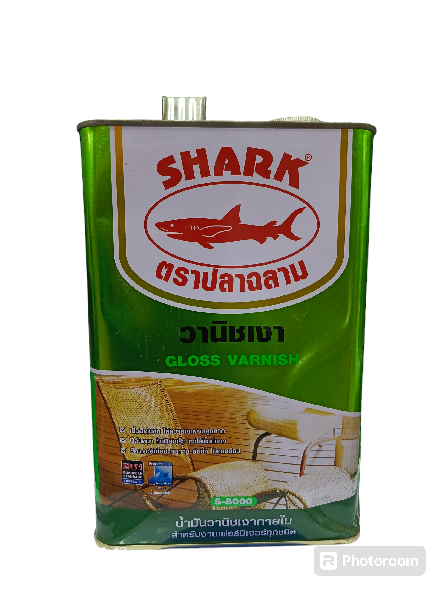 TOA น้ำมันวานิชเงา ภายใน (กล) S-8000 ปลาฉลาม แบรนด์ TOA Paint - ฮาร์ดแวร์ ราคา 390 บาท