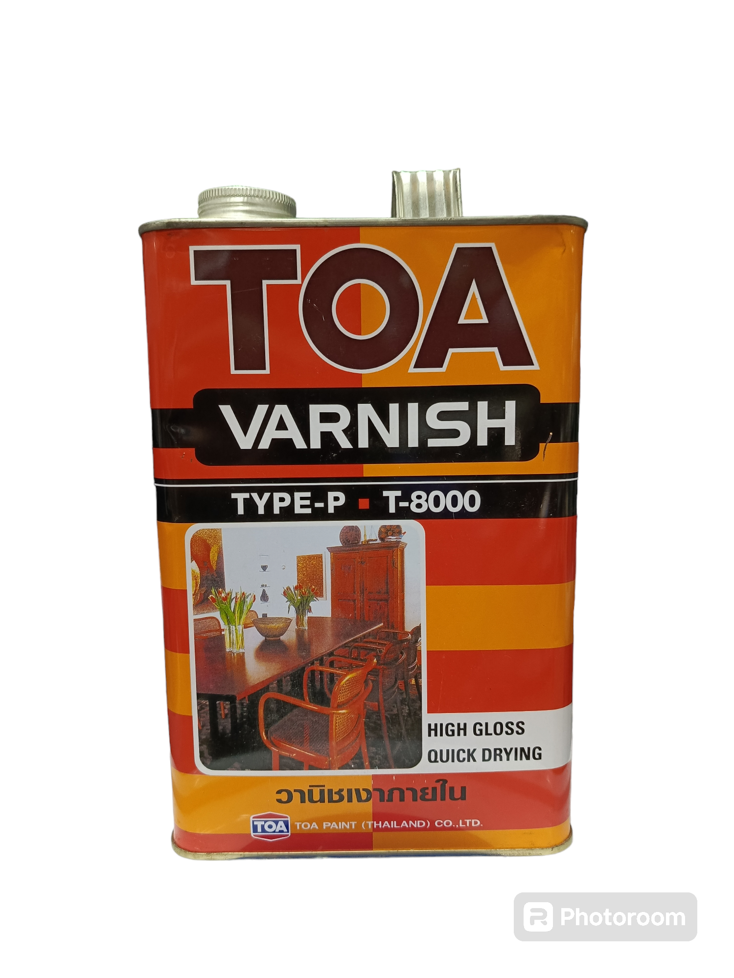 TOA น้ำมันวานิชเงา ภายใน(กล) T-8000 แบรนด์ TOA Paint - ฮาร์ดแวร์ ราคา 450 บาท