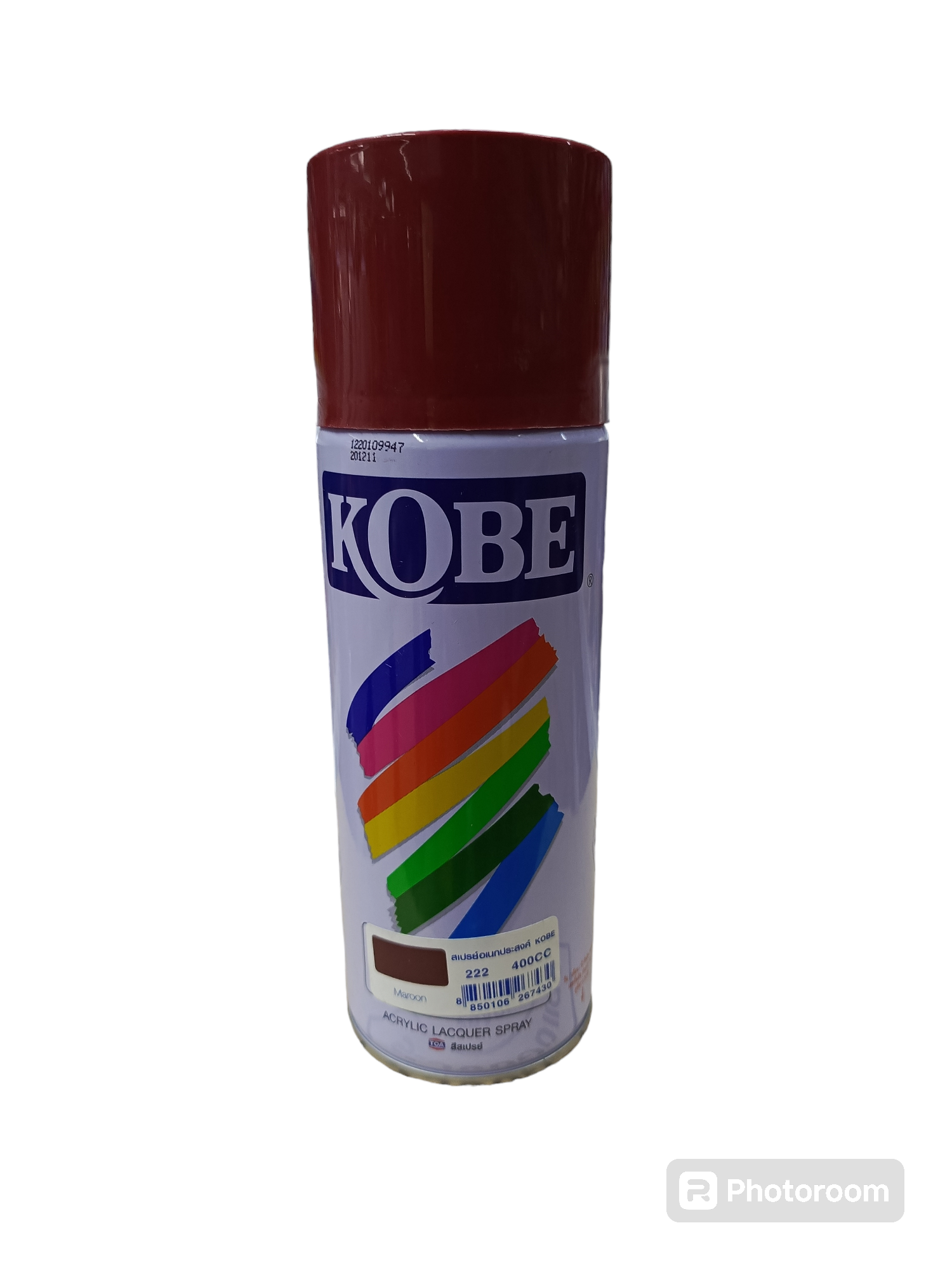 KOBE สีสเปรย์ #222(แดงเลือดหมู) - ภาพที่ 5