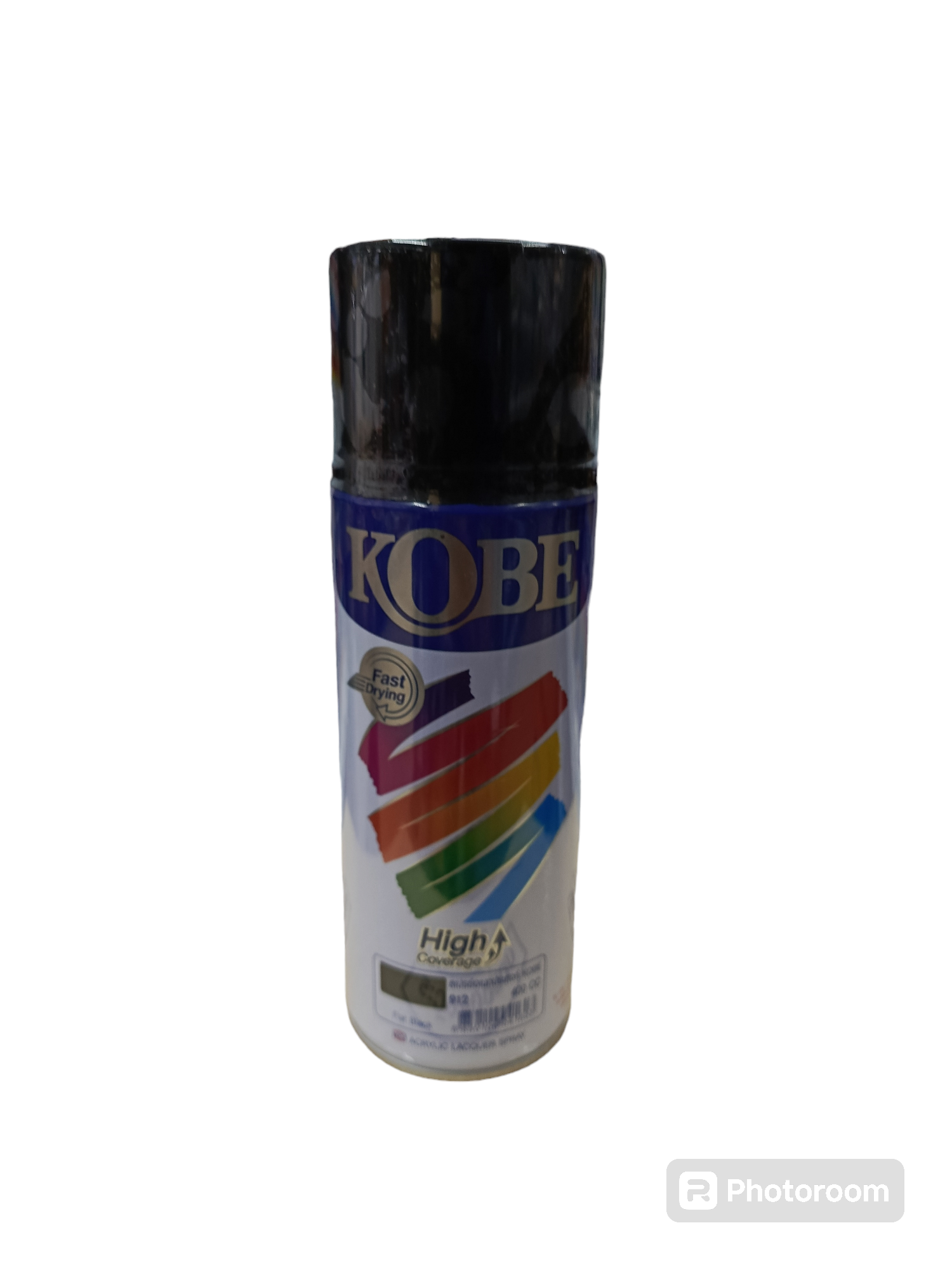 KOBE สีสเปรย์ #912 (ดำด้าน) - ภาพที่ 3