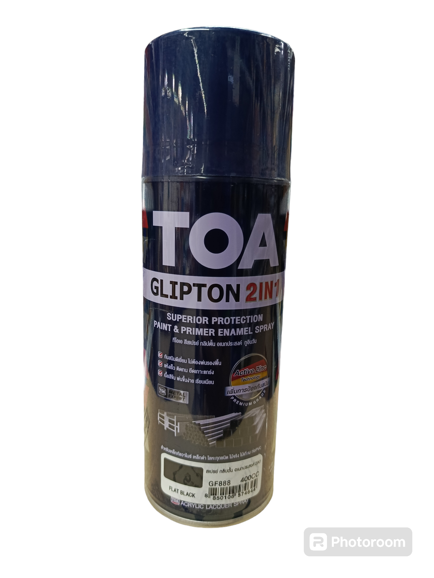 TOA สเปรย์ กลิปตั๊น GF888 400cc. สีดำด้าน แบรนด์ TOA Paint - ฮาร์ดแวร์ ราคา 98 บาท