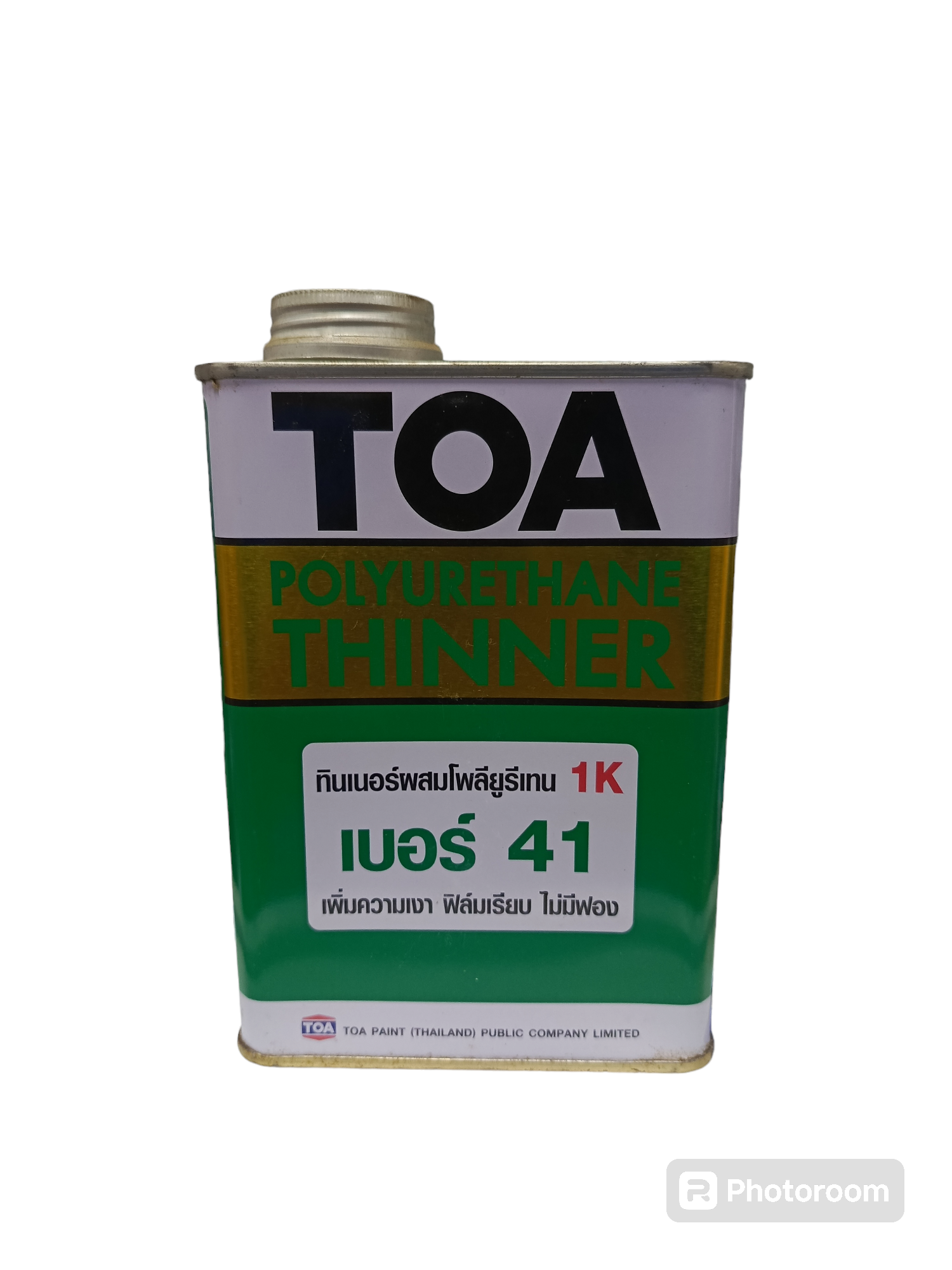TOA ทินเนอร์ผสมยูรีเทรน #41 (1/4กล) แบรนด์ TOA Paint - ฮาร์ดแวร์ ราคา 180 บาท