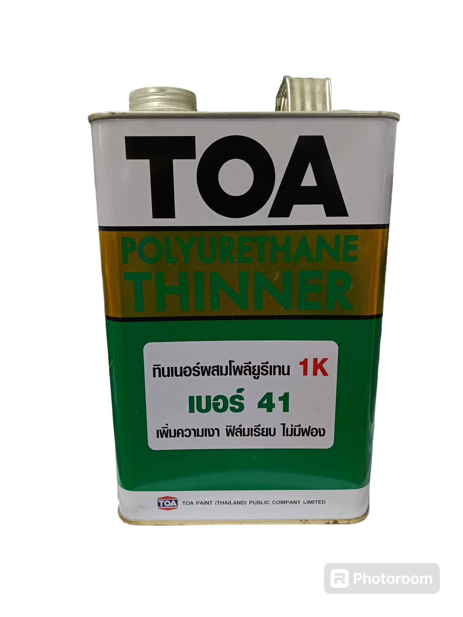 TOA ทินเนอร์ผสมยูรีเทรน #41 (1กล) แบรนด์ TOA Paint - ฮาร์ดแวร์ ราคา 450 บาท