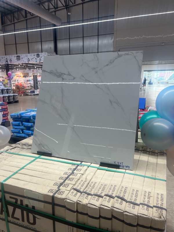 COTTO กระเบื้อง 60*60 โคลิซิโอ ขาว (POL)(EXC) GP(B) Polished กระจก (4ผ/1.44ตร.ม./กล่อง) - ภาพที่ 4