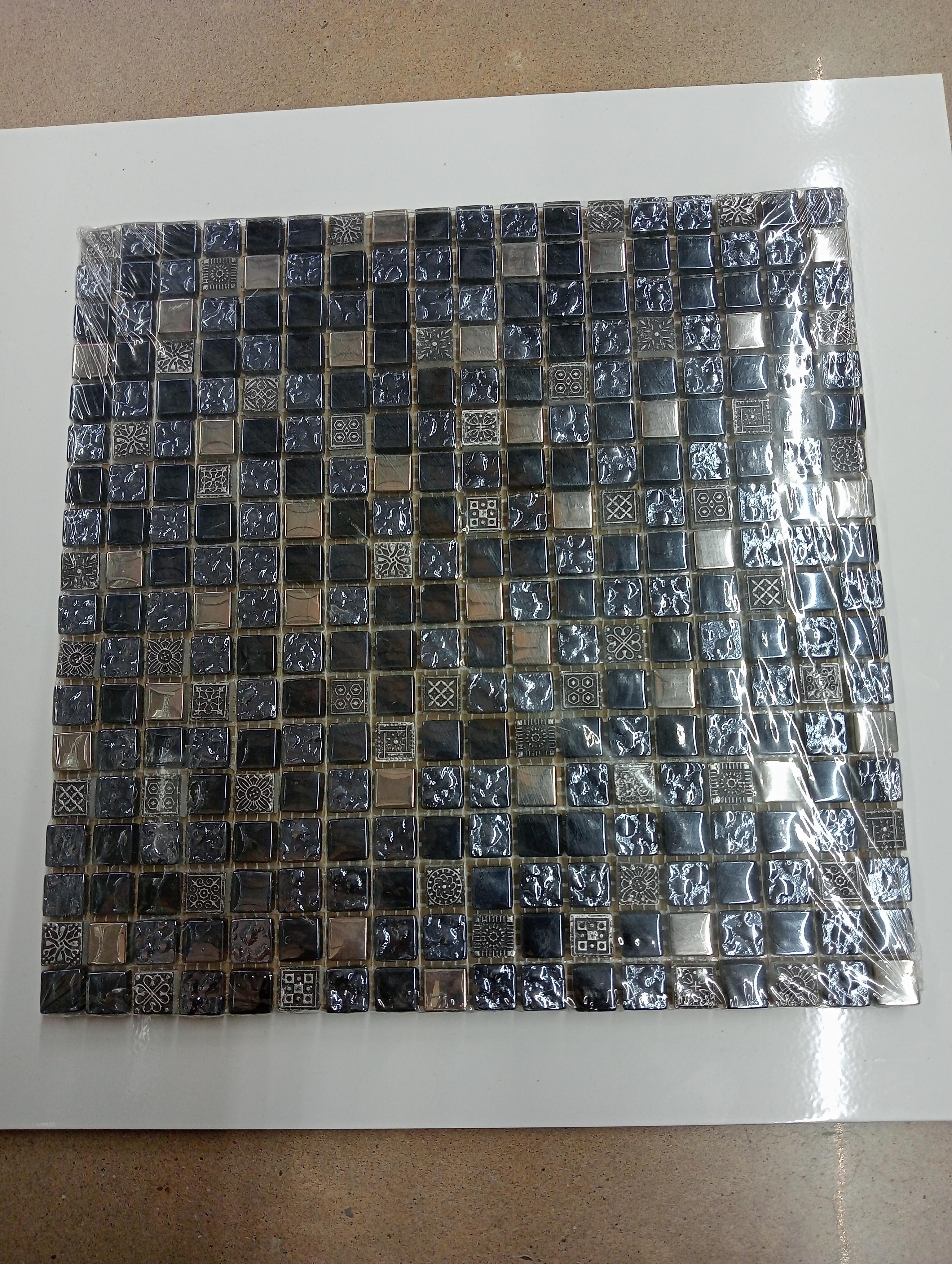 IMEX โมเสคแก้ว 30*30 FLORENTIA BLACK CO-05FR - ภาพที่ 2