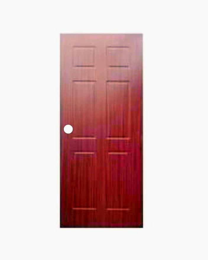 บาน PVC-06 80*200 6ฝัก ลามินเนทเชอร์รี่ เจาะ SPC แบรนด์ SIAM PRODUCT CENTER - ตกแต่ง ราคา 2,490 บาท