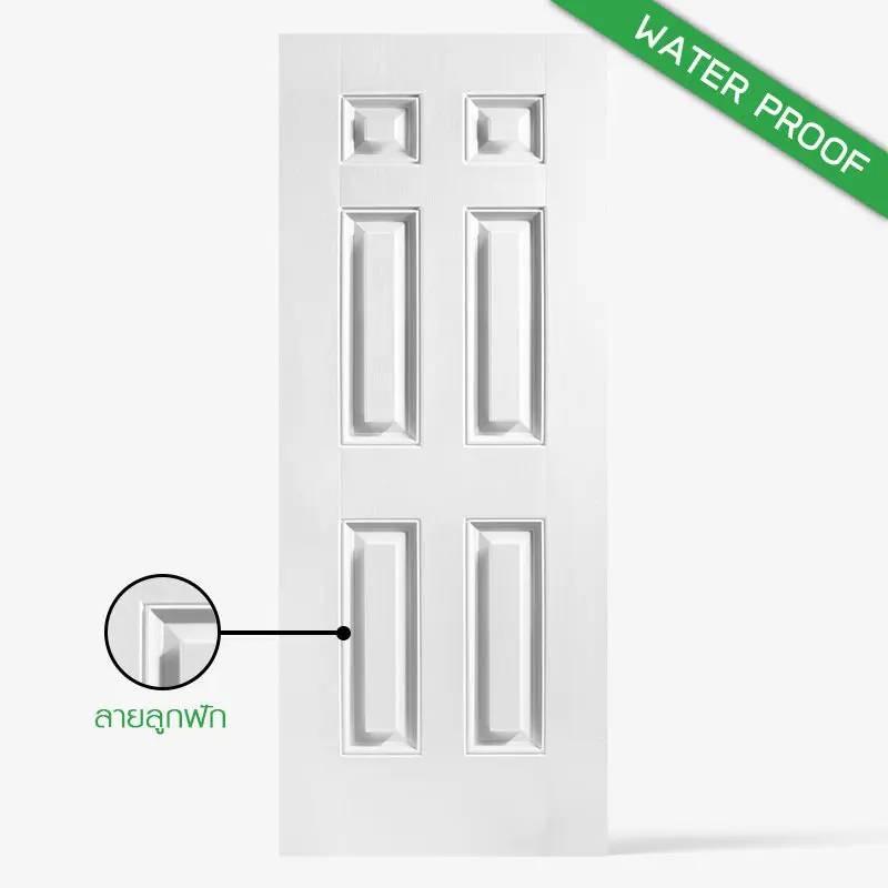 ECO-DOOR ประตู UPVC 6 3.5*80*200 สีขาว แบรนด์ ECO-DOOR - ตกแต่ง ราคา 2,490 บาท