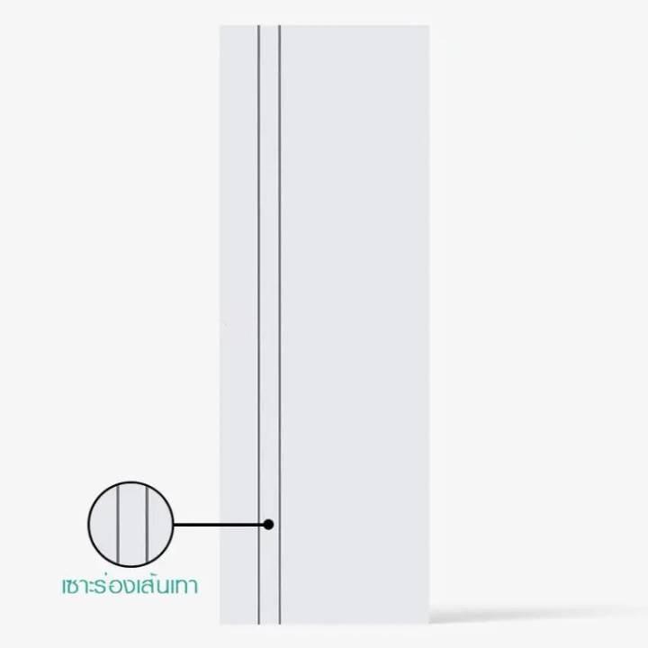 ECO-DOOR ประตู UPVC EXTRUSION P2 3.5*70*200 ไม่เจาะ ขาว