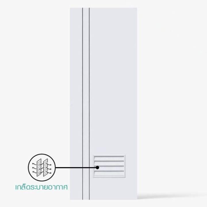 ECO-DOOR ประตู UPVC EXTRUSION PG2 3.5*70*200 ไม่เจาะ ขาว แบรนด์ ECO-DOOR - ตกแต่ง ราคา 1,590 บาท