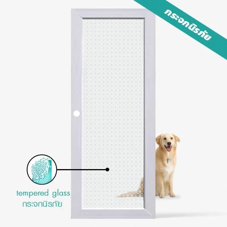 ECO-DOOR ประตู UPVC Profiles-Pyramid 80*200 ขาว