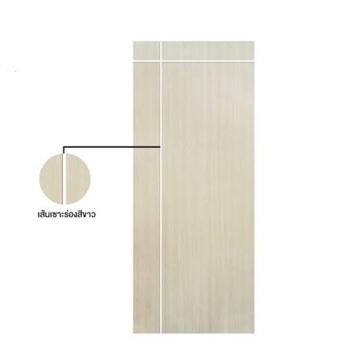 VINYL ประตู PW G-Series LPRM-002 ไม่เจาะ เซาะร่อง ภายใน แทนเมเปิ้ล 80*200