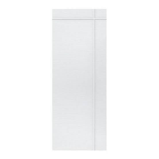 VINYL ประตู PW G-Series PRM-002 ไม่เจาะ เซาะร่อง ภายนอก สีขาว 90*200
