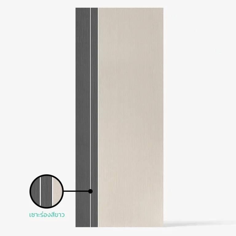 ประตู UPVC 800*2000*35 mm. รุ่น PX2 ภายในEXTRUSION ECO-DOOR