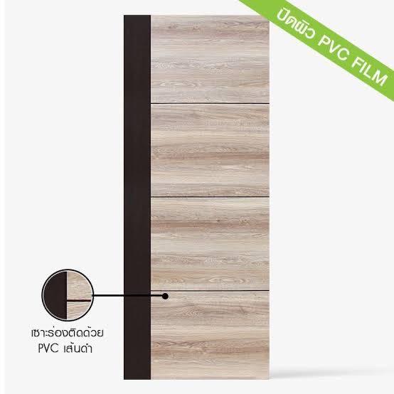 **ECO-DOOR ประตูภายใน HDF ปิดผิว PVC FILM PL40 3.5*80*200 แบรนด์ ECO-DOOR - ตกแต่ง ราคา 2,490 บาท