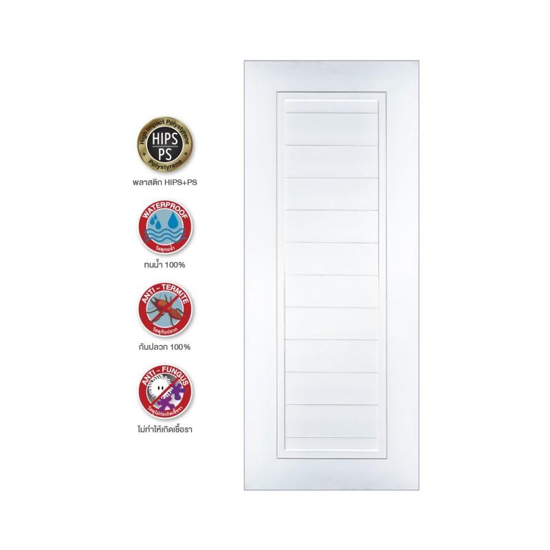 YES MOULDING ประตู รุ่น PS DF8020-06 80*200ซม. ขาว แบรนด์ Yes Moulding - ตกแต่ง ราคา 3,900 บาท