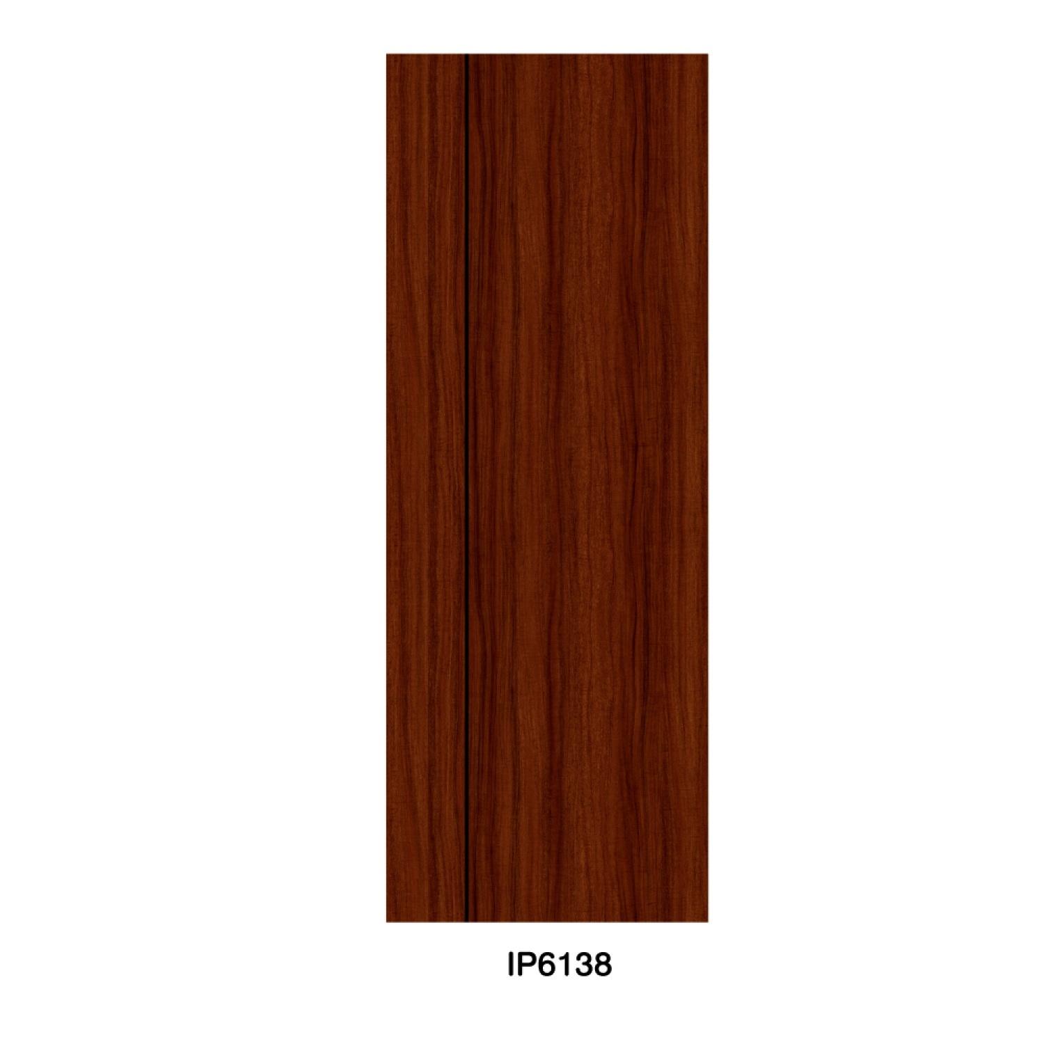 LEOWOOD ประตู IDOOR S6 ลาย01 IP6138 35*80*200 Mahogany