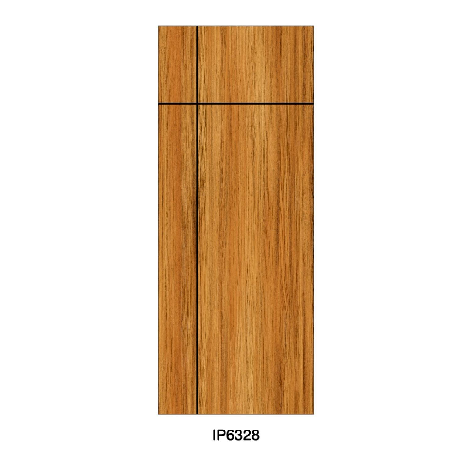 LEOWOOD ประตู IDOOR S6 ลาย03 IP6328 35*80*200 Brazilian Teak