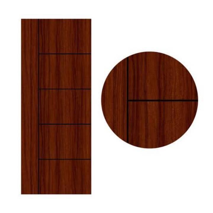 LEOWOOD ประตู IDOOR S6 ลาย06 IP6638 35*80*200 Mahogany