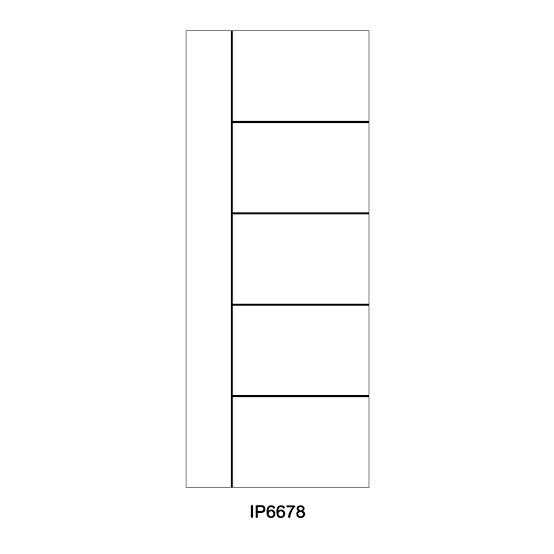 LEOWOOD ประตู IDOOR S6 ลาย06 IP6678 35*80*200  Pearl White แบรนด์ LEOWOOD - ตกแต่ง ราคา 1,990 บาท
