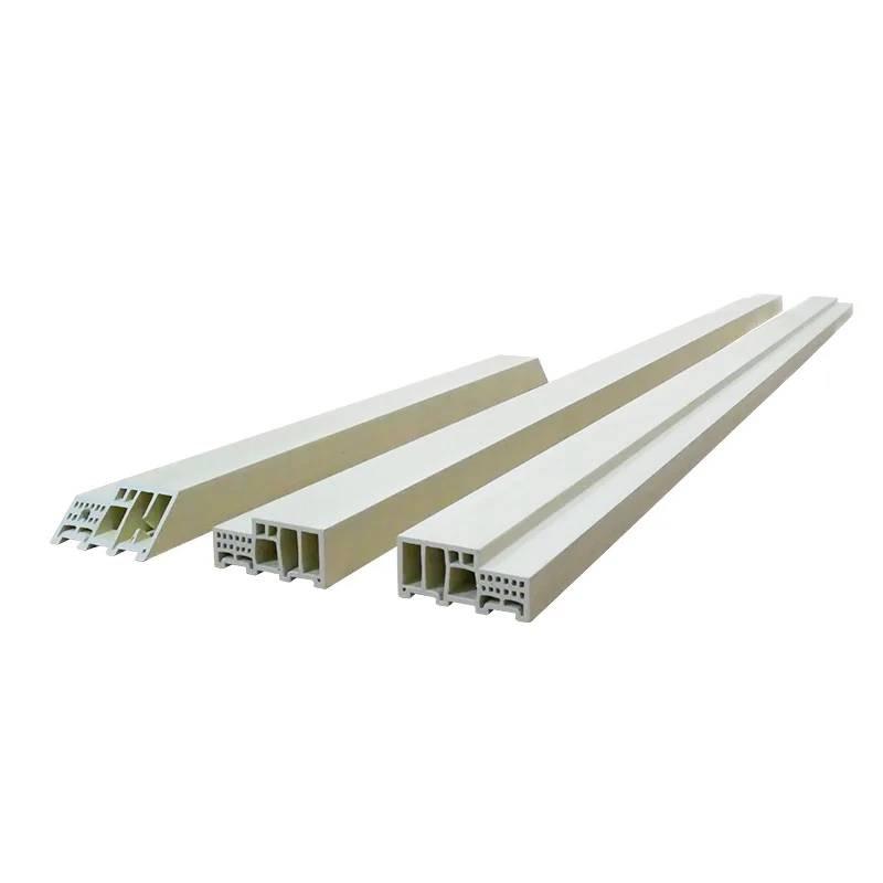 ECO-DOOR วงกบประตู WPC TVWG-100 80*200 ผิวลายไม้ ครีม แบรนด์ ECO-DOOR - ตกแต่ง ราคา 1,090 บาท