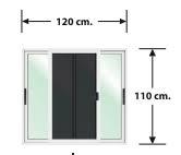LYNN หน้าต่างบานเลื่อนสลับ+ชุดมุ้งลวด OK 120*110ซม. LP-OK-W03 สีขาว