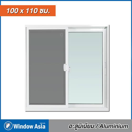 WINDOW ASIA หน้าต่างบานเลื่อนSS (STD) FA22-W0112-100110 มีมุ้ง 100*110 สีขาว แบรนด์ WINDOW ASIA - ตกแต่ง ราคา 2,690 บาท