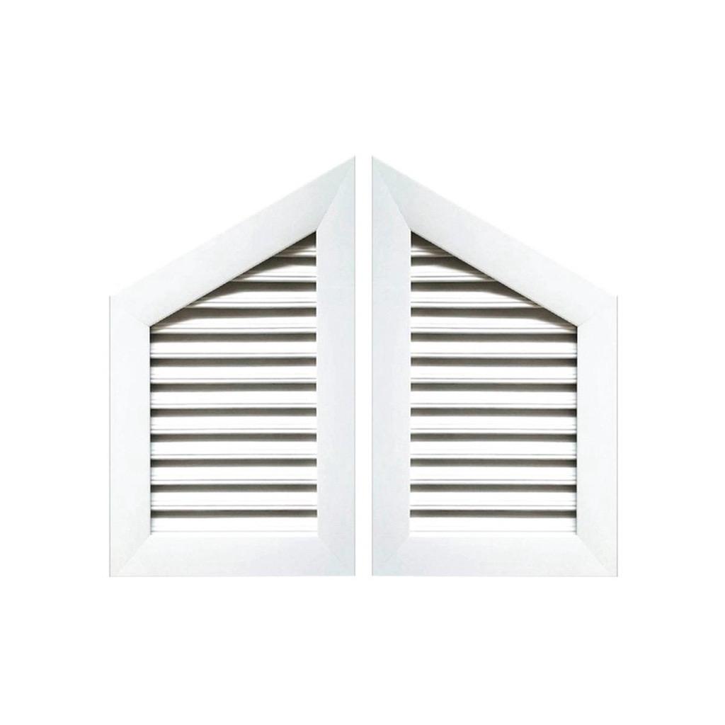 WT จั่วช่องลมมีมุ้ง 40*60ซม. ขาว แบรนด์ WT Polytech - ตกแต่ง ราคา 1,590 บาท