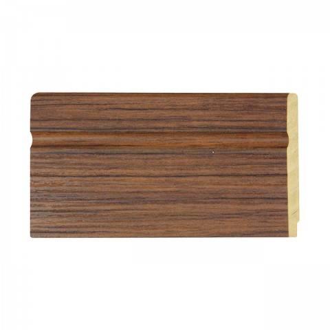YES MOULDING ไม้บัวล่าง BL001-05 3ม. สีลายไม้สัก (30/กล่อง) แบรนด์ Yes Moulding - ตกแต่ง ราคา 185 บาท