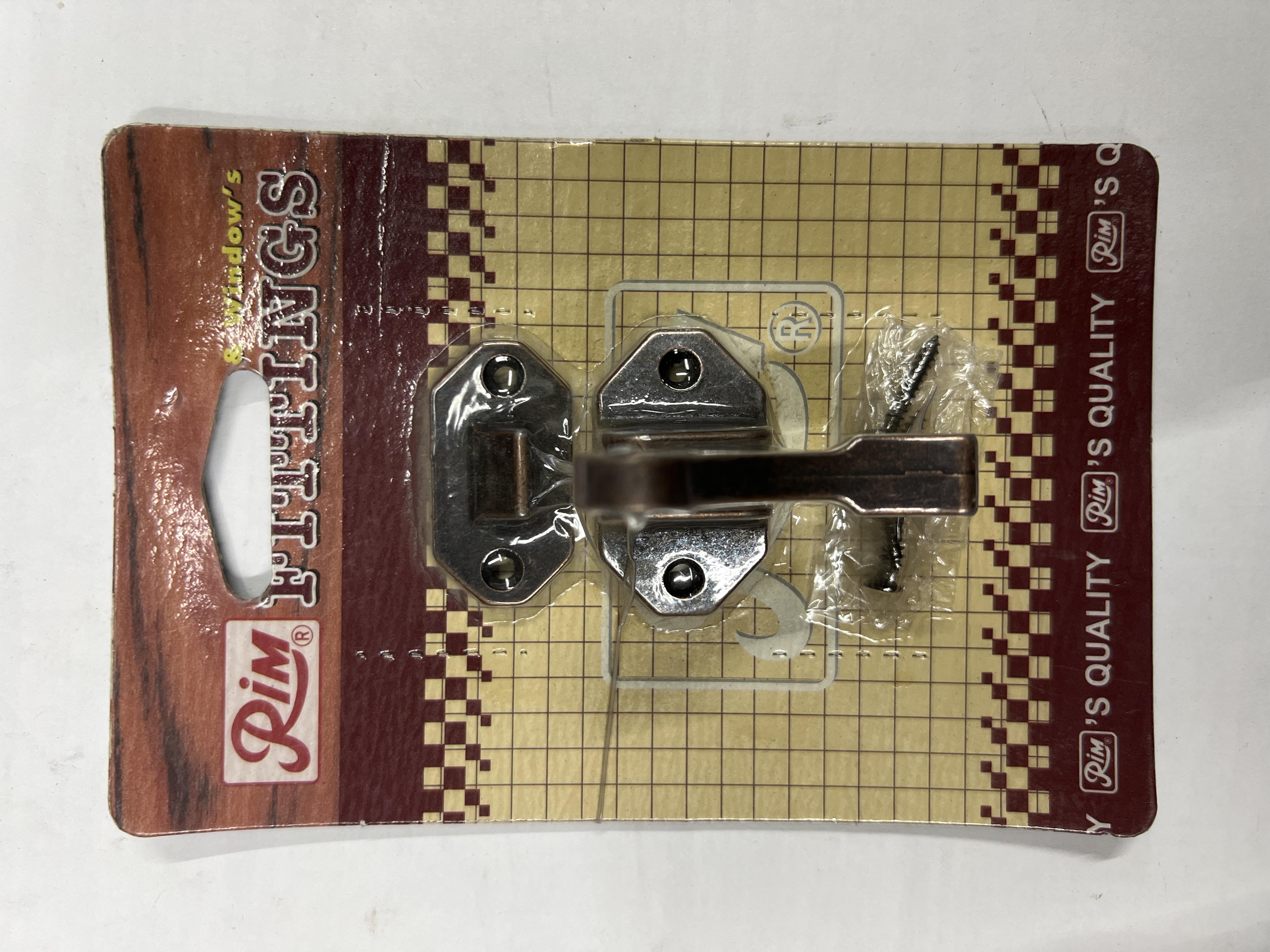 ** RIM กลอนตะขอ 3698AC รมดำทองแดง แบรนด์ RIM - ตกแต่ง ราคา 70 บาท