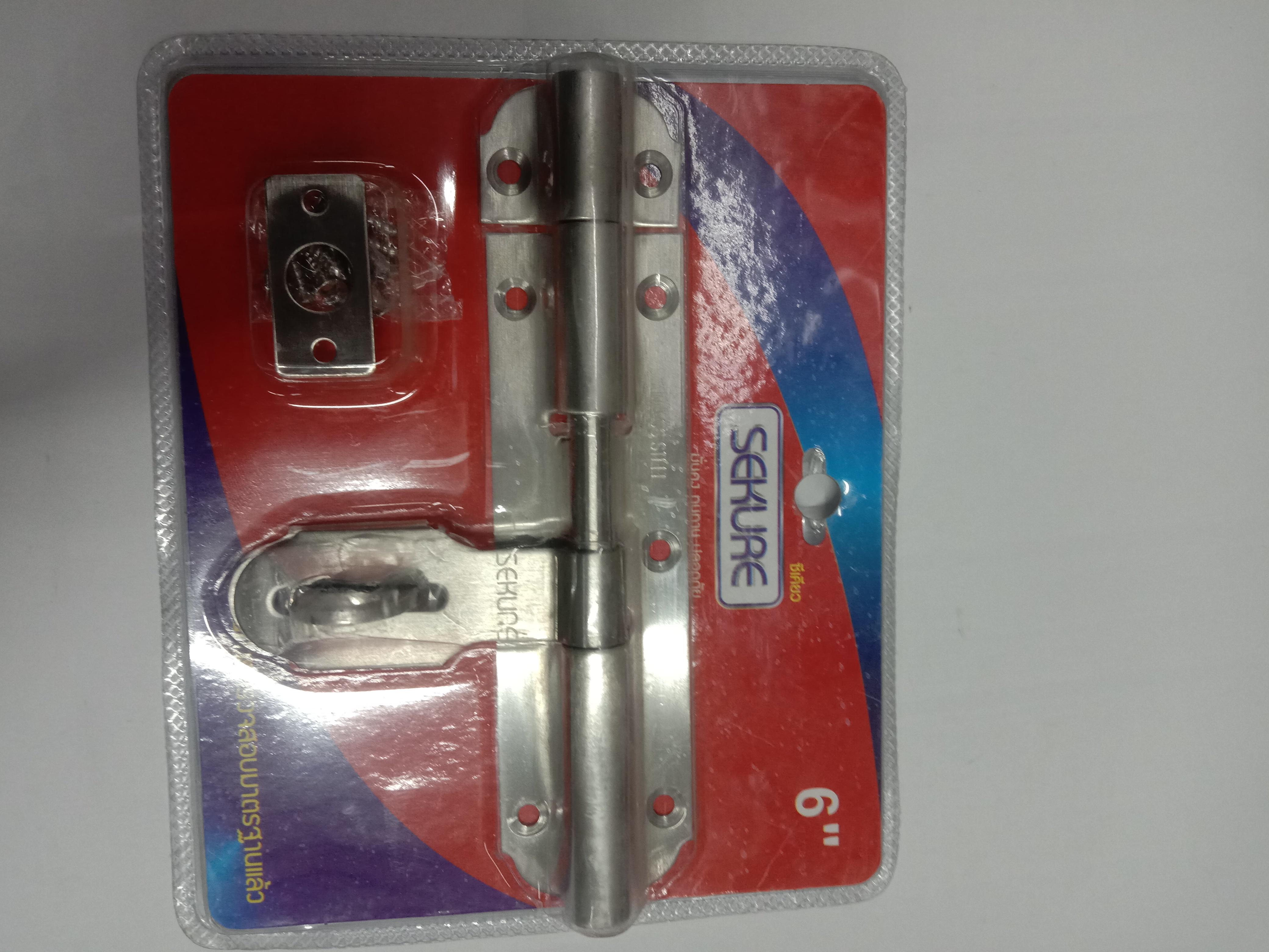 SEKURE กลอนขวางสแตนเลส 6นิ้ว