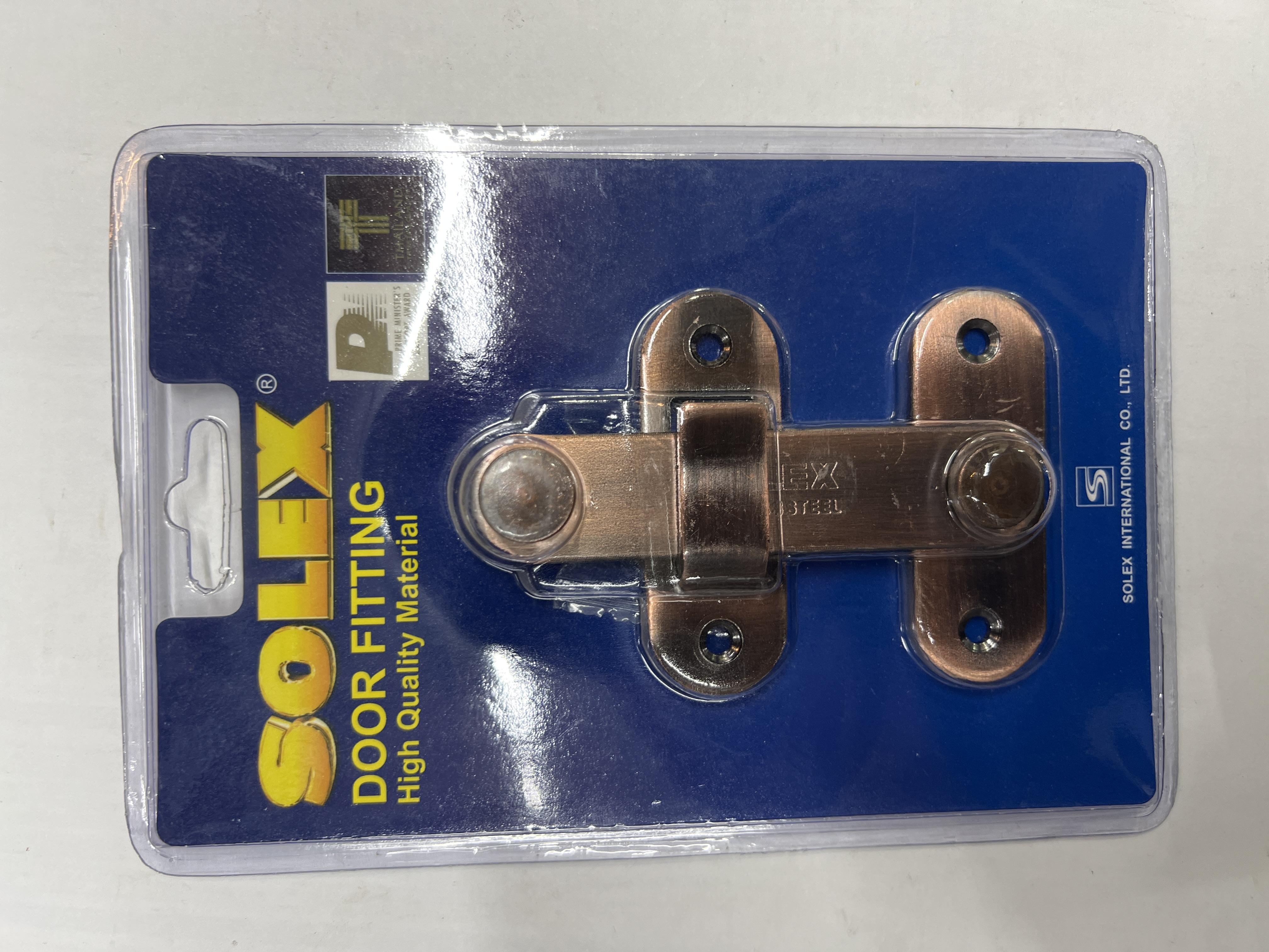 SOLEX กลอนสับแสตนเลส รุ่น E สี AC 4นิ้ว แบรนด์ SOLEX - ตกแต่ง ราคา 120 บาท