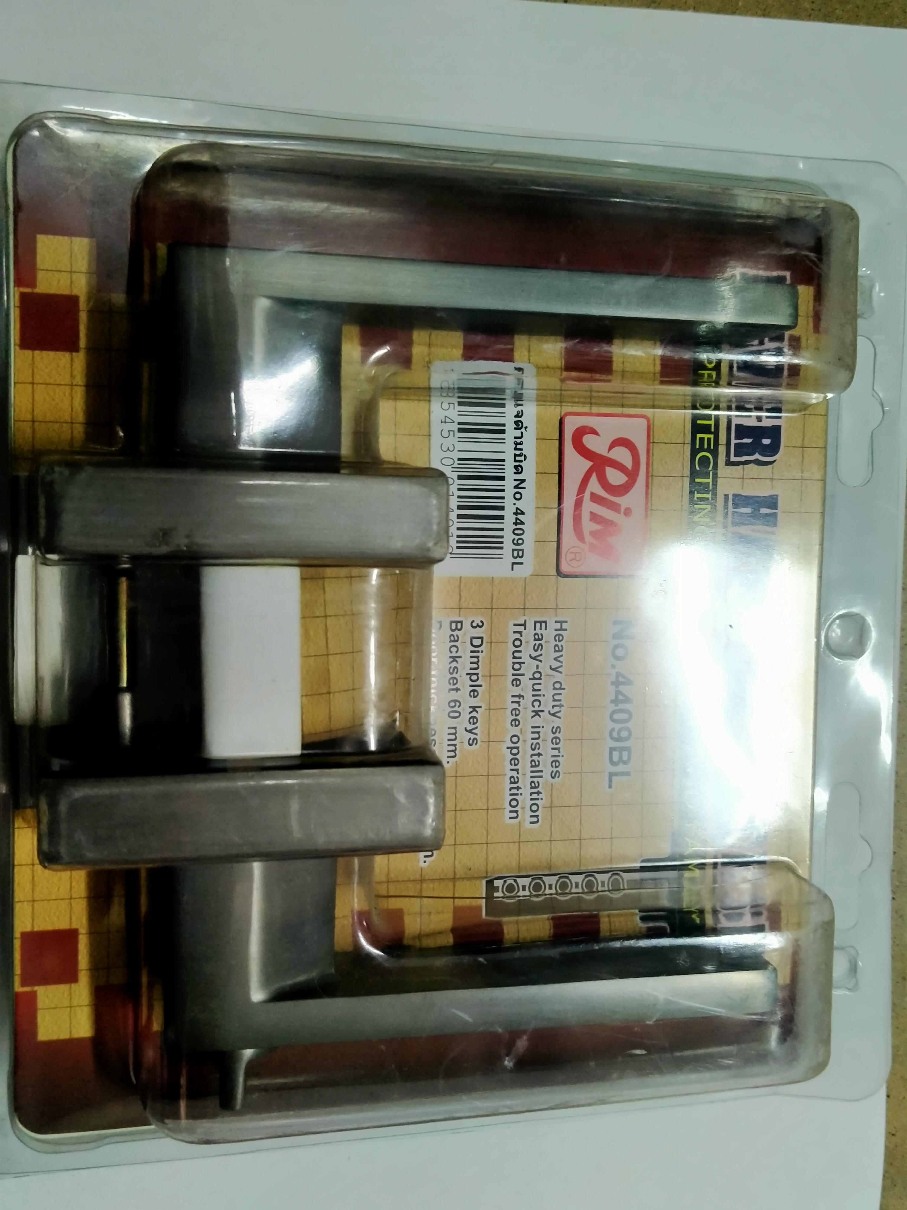 RIM กุญแจด้ามบิดประตู 4409BL ดำเงิน แบรนด์ RIM - ตกแต่ง ราคา 715 บาท