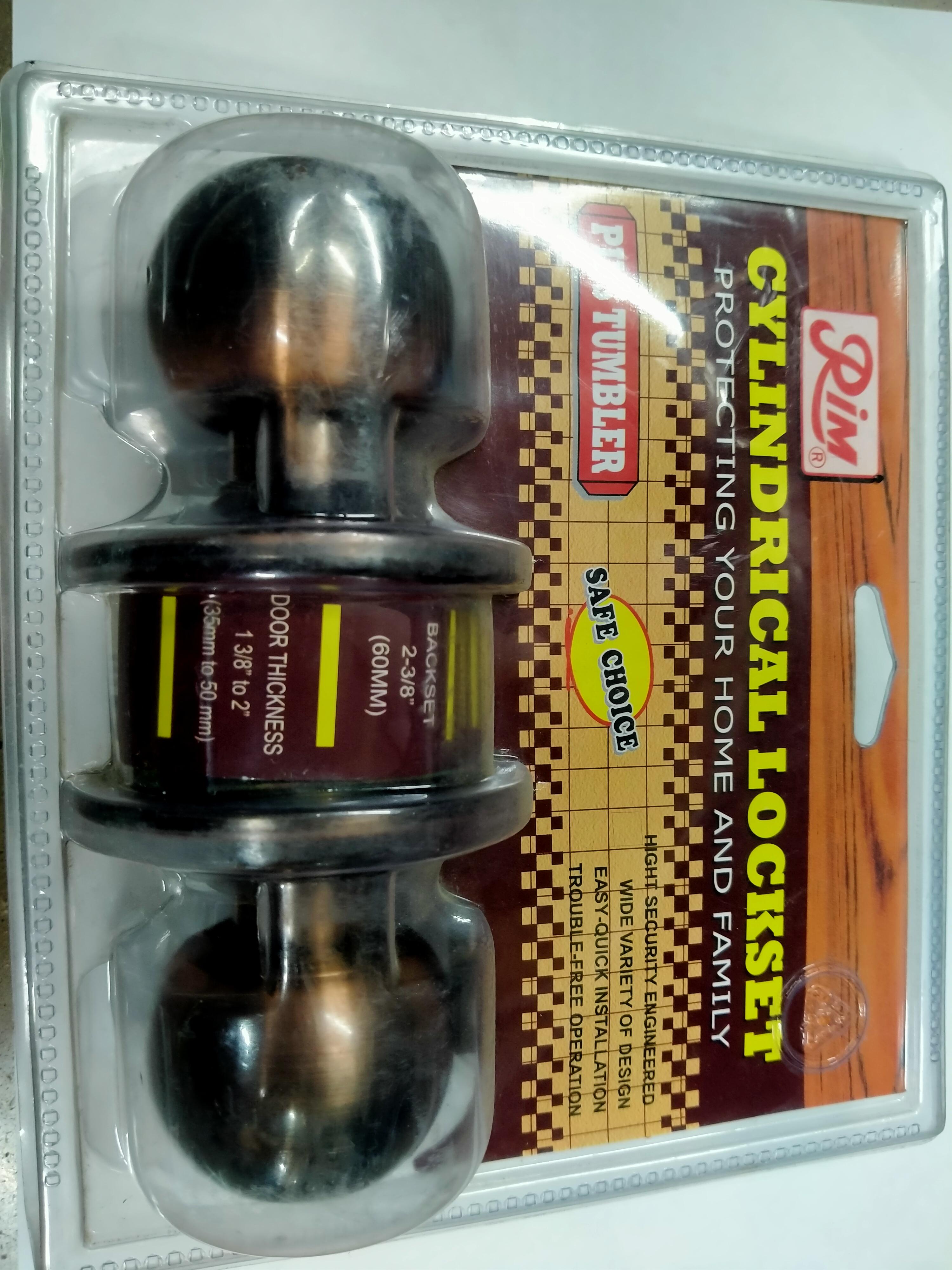 RIM กุญแจลูกบิด 4475AC รมดำทองแดง แบรนด์ RIM - ตกแต่ง ราคา 300 บาท
