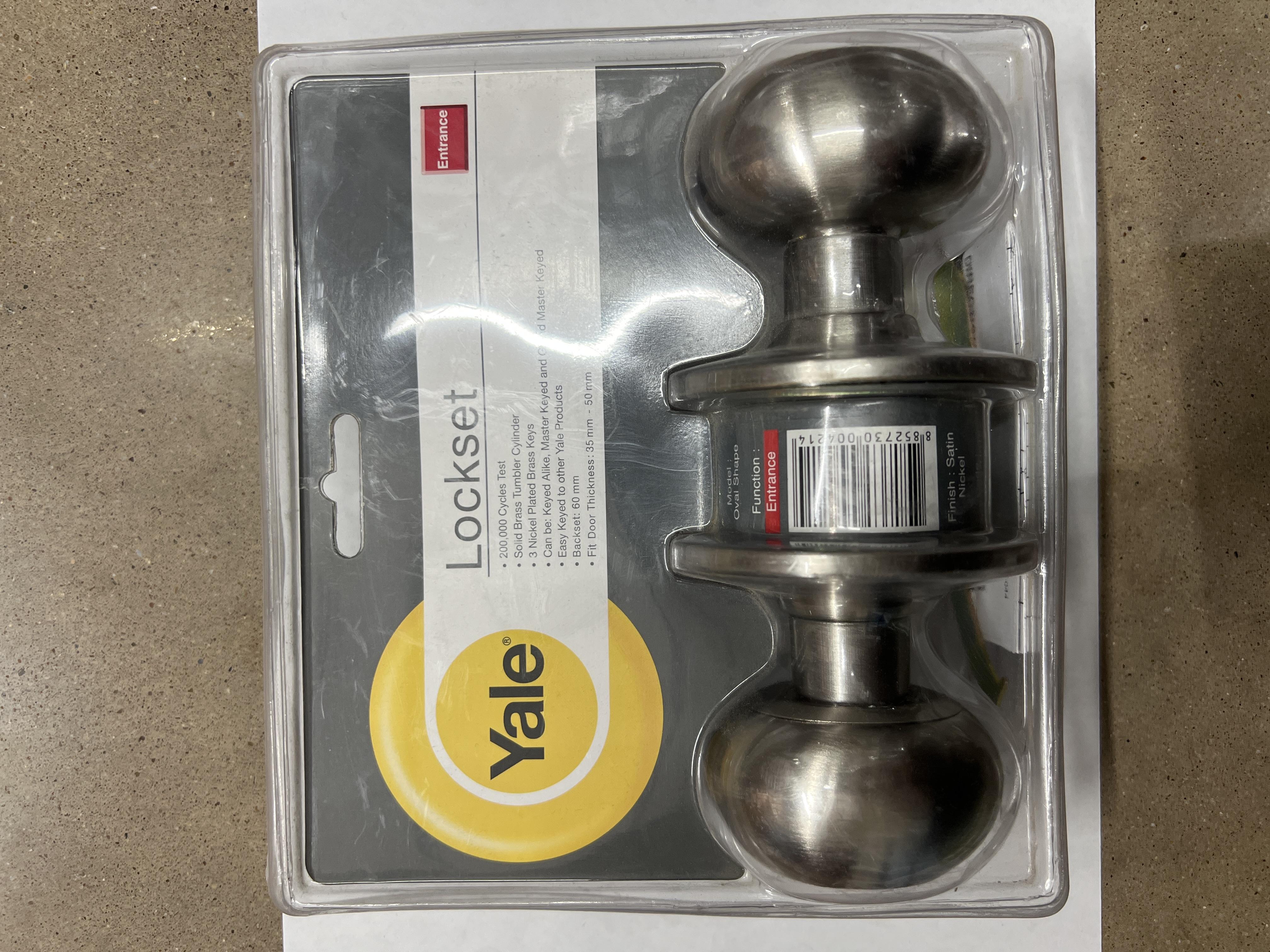 YALE ลูกบิดประตูระบบห้องทั่วไป VOV หัวไข่ หัวใหญ่ VOV5227US15 แบรนด์ YALE - ตกแต่ง ราคา 430 บาท