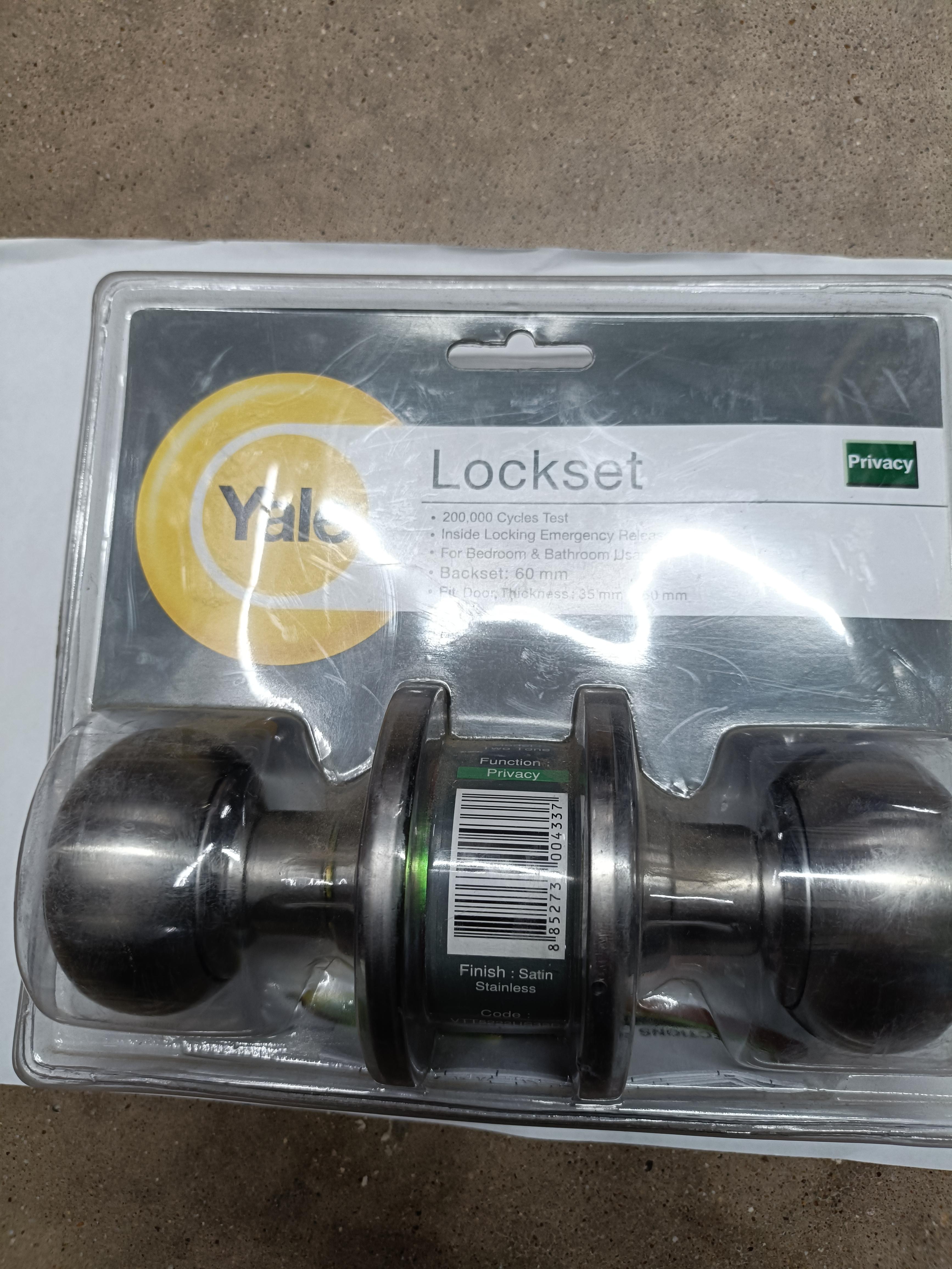 YALE ลูกบิดประตูระบบห้องห้องน้ำ VTT หัวทูโทน หัวใหญ่ VTT5222US32D - ภาพที่ 2