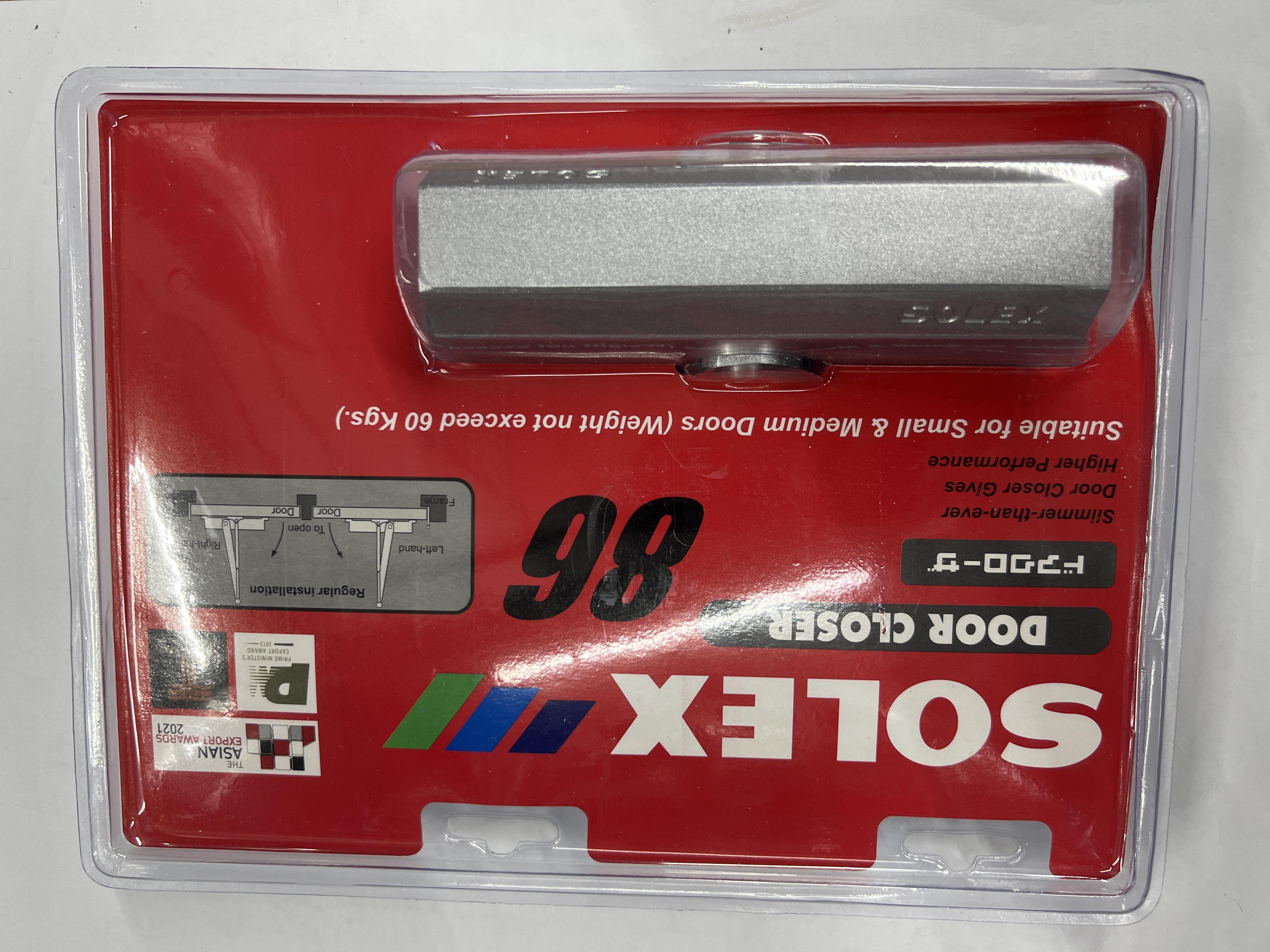 SOLEX โซ๊คอัพประตู 86 ขนาด 60กก. สีเงิน