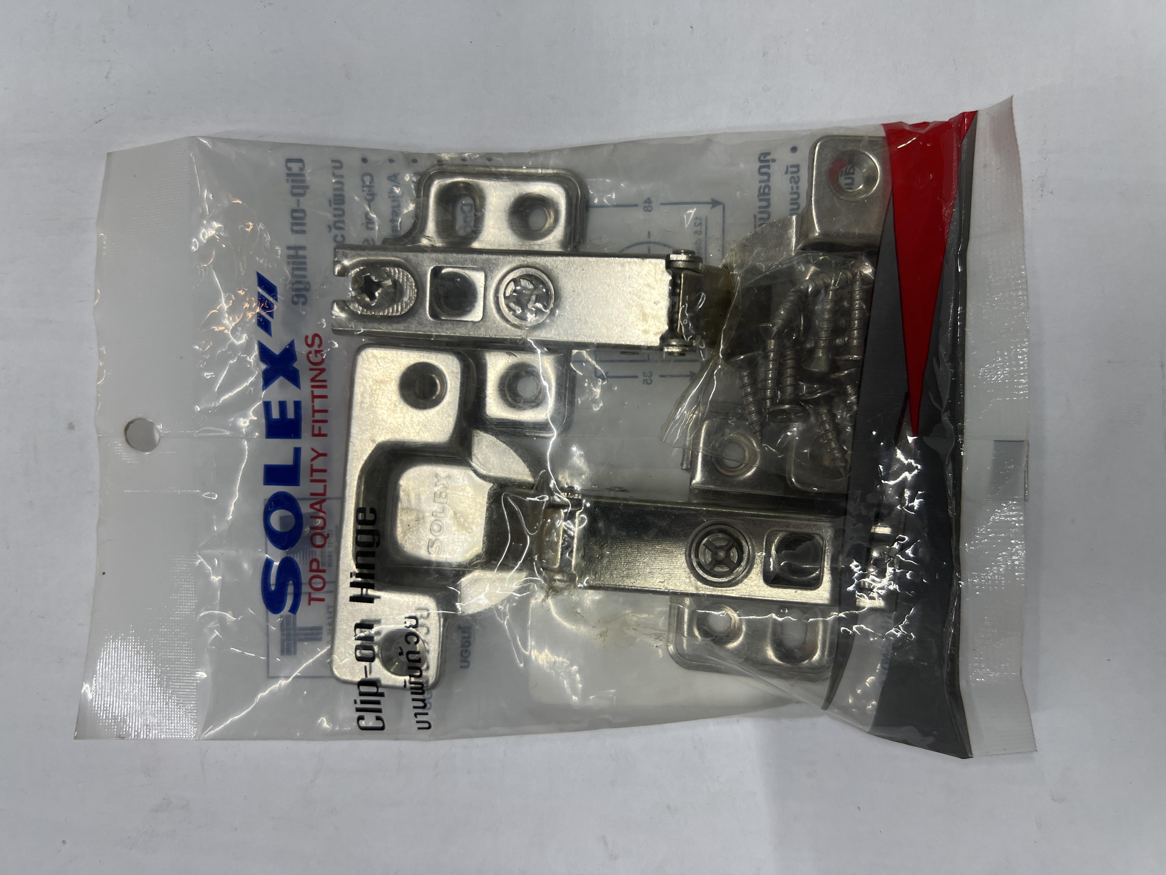 SOLEX บานพับถ้วยแบบ ทับขอบ (แพ็ค 2 Pcs.) แบรนด์ SOLEX - ตกแต่ง ราคา 40 บาท