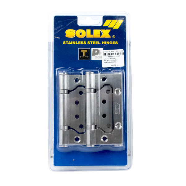SOLEX บานพับแสตนเลส NO.4275 AC (แพ็ค 3 Pcs.)แผง - ภาพที่ 3