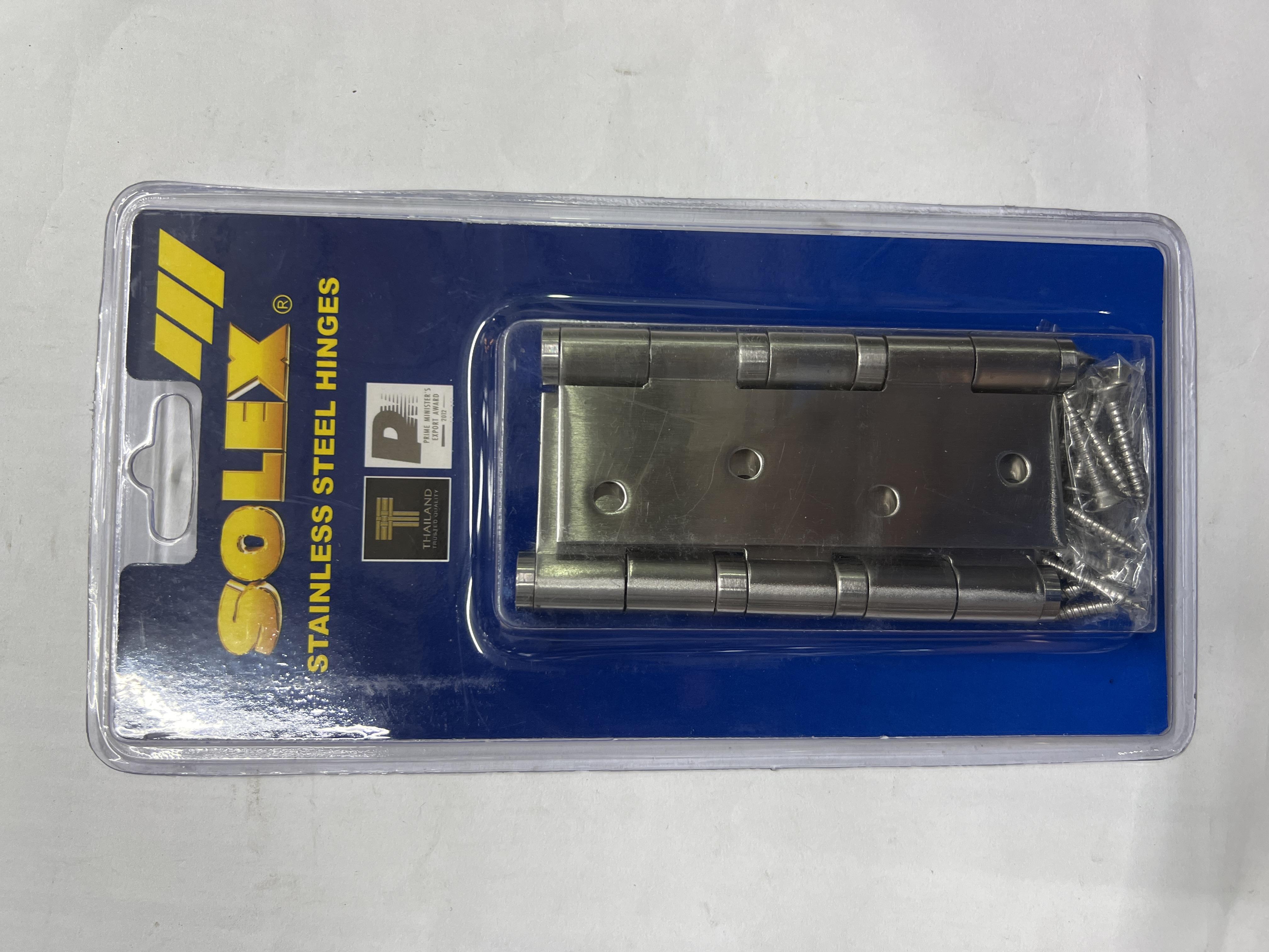 SOLEX บานพับแสตนเลส NO.4325SB (แพ็ค 2 Pcs.)แผง แบรนด์ SOLEX - ตกแต่ง ราคา 255 บาท