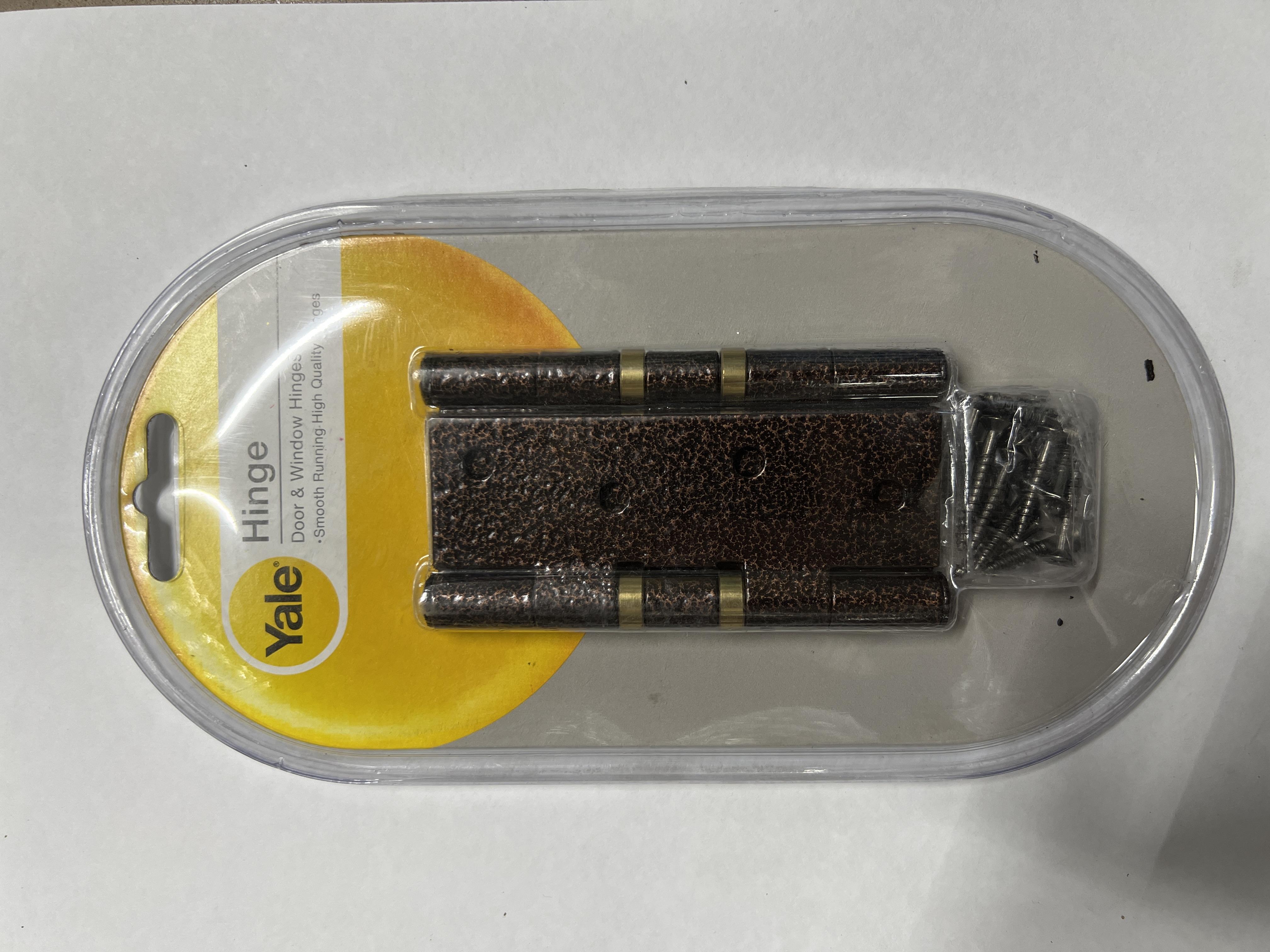 YALE บานพับประตู แกนเล็ก 2แหวน หัวตัด AE243 4*3*2.0มม. แบรนด์ YALE - ตกแต่ง ราคา 79 บาท