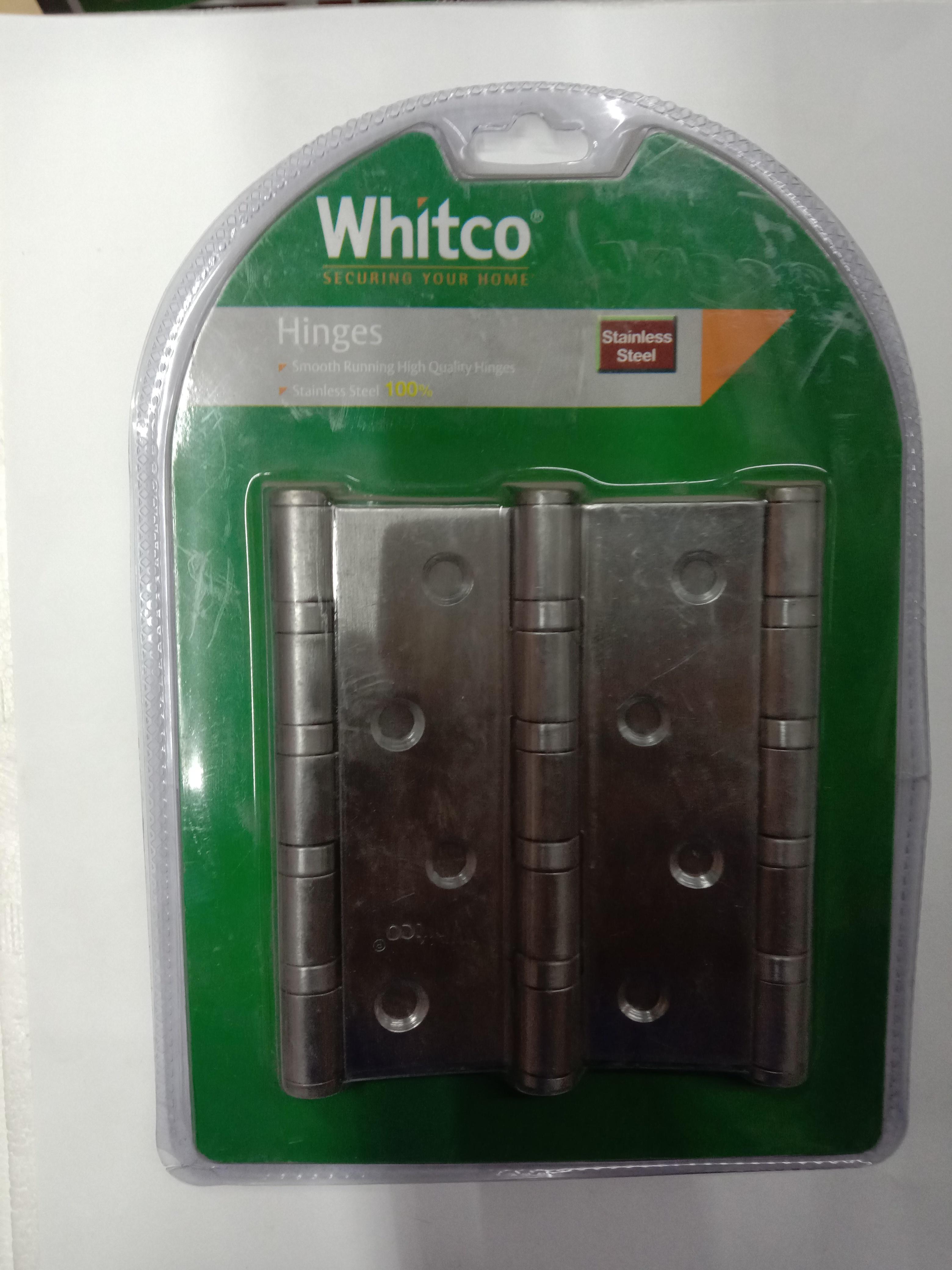 บานพับประตู 4*3*2.0 แพ็ค3 แสตนเลสแท้ Whitco WHISL4320BBP3G2 แบรนด์ YALE - ตกแต่ง ราคา 180 บาท