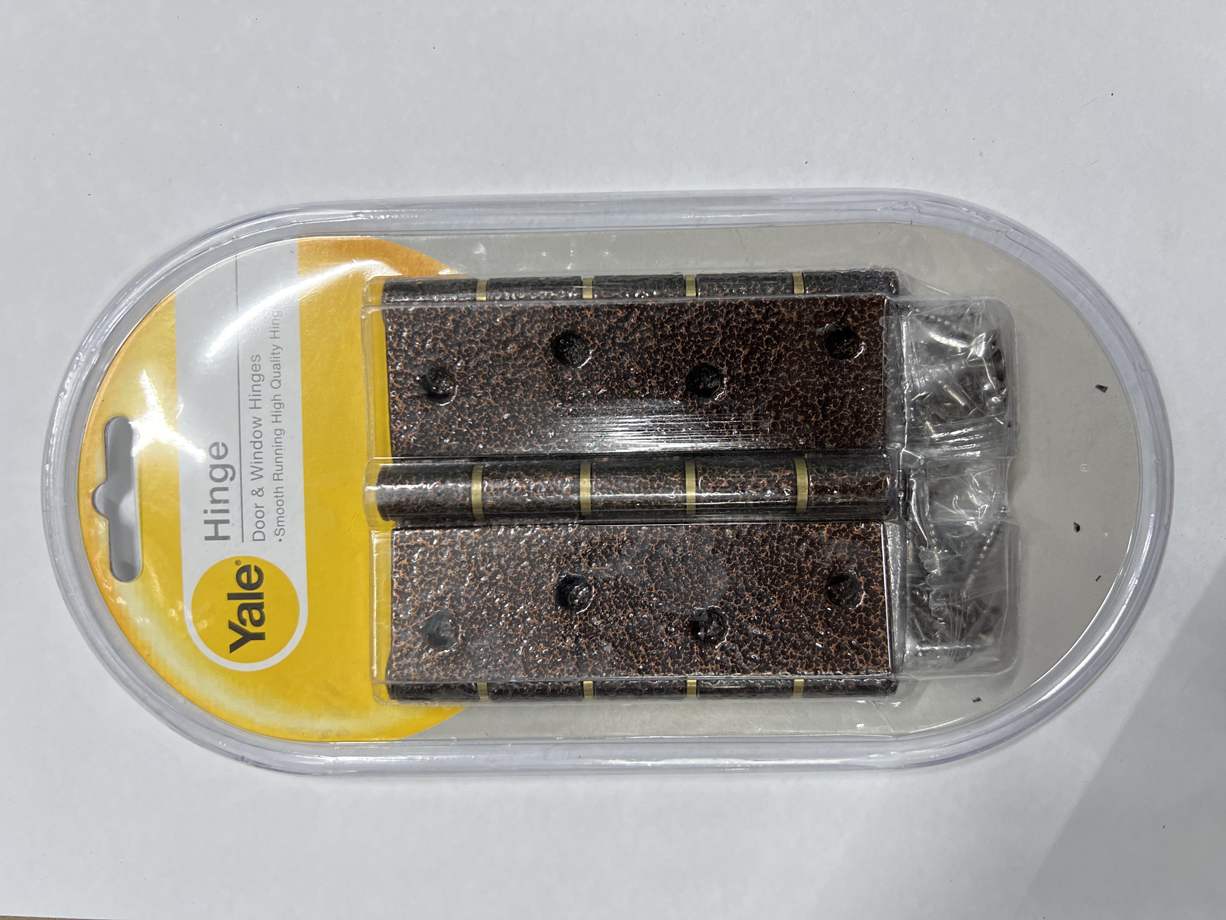 บานพับประตู ขนาด 4x3x2.0 มม. แกนเล็ก 4แหวน AE443P3 แบรนด์ YALE - ตกแต่ง ราคา 120 บาท